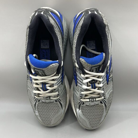 Brooks Beast 12 Running Sneakers Men Size 9.5 D Sliver Blue Mesh Comfort Shoes - Picture 5 of 8